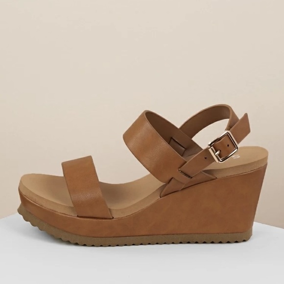 New Shein Brown Sandals - Size 8 - Picture 5 of 6